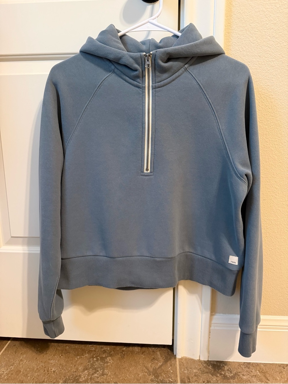 Vuori Smoke Blue Restore Half Zip Hoodie